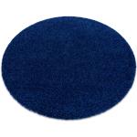 Tappeti shaggy blu scuro rotondi diametro 120 cm Dywany Łuszczów 