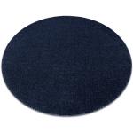 Tappeti moderni blu scuro in polipropilene rotondi diametro 120 cm Dywany Łuszczów 