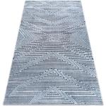 Tappeto Structural SIERRA G5013 tessuto piatto blu - ZIGZAG, etnica 120x170 cm