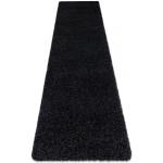 Tappeto, tappeti passatoie SOFFI shaggy 5cm nero - per il soggiorno, la cucina, il corridoio 80x150 cm