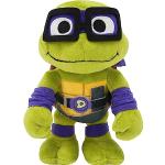 Mattel Tartarughe Ninja: Caos Mutante - Donatello, morbido peluche alto 20+ cm con maschera viola, look ispirato a Donnie Genio della Tecnologia del film, giocattolo per bambini, 3+ anni, HRC80