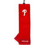Team Golf MLB Philadelphia Phillies - Asciugamano da Golf Ricamato, Motivo a Scacchi, Logo Ricamato