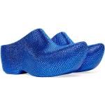 Scarpe estive larghezza E blu elettrico numero 43 in poliuretano con borchie con allacciatura elasticizzata Balenciaga 