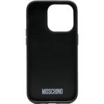 Custodie iPhone nere in poliuretano Moschino 