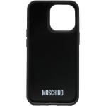 Custodie iPhone scontate nere in poliuretano Moschino 