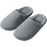 Pantofole larghezza E grigie numero 44,5 di cotone antiscivolo per l'autunno per Uomo Generic 
