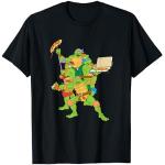 Magliette & T-shirt nere S a tema pizza per festa fumetti per Uomo Tartarughe Ninja 