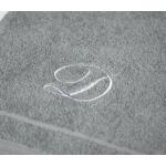 Asciugamani grigi 100x150 di spugna tinta unita da bagno Caleffi 
