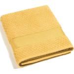 Asciugamani scontati gialli di spugna tinta unita da bagno Caleffi 