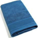 Asciugamani blu di spugna da bagno Caleffi 