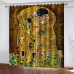 Tende multicolore oscuranti 2 pezzi per salotto Gustav Klimt 