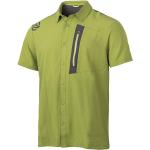 Camicie verdi M Bluesign sostenibili mezza manica con taschino per Uomo Ternua 