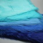 Tappeti shaggy blu reale di pelliccia 