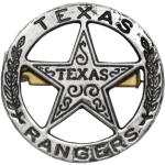Texas Rangers Circle Star, distintivo ritagliato