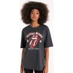 Magliette & T-shirt musicali nere XL di cotone per Donna Tezenis Rolling stones 