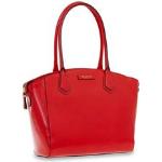Shopping bags eleganti rosse di pelle per Donna The Bridge 