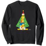 The Simpsons Family Christmas Tree Holiday Felpa