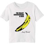 The Velvet Underground Bambini Unisex Ragazzi Ragazze T-Shirt Maglietta Bianco Maniche Corte Dimensioni XL Kids Boys Girls White X-Large Size XL