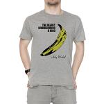 The Velvet Underground Uomo Girocollo T-Shirt Grigio Maniche Corte Dimensioni L Men's Grey Large Size L