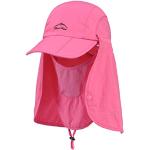 THENICE Cappello con Visiera e Protezione per Il Collo (Pink)