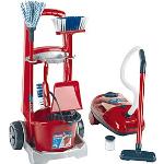 Theo Klein Vileda cleaning trolley + vakuum cleaner