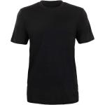 Magliette & T-shirt scontate nere L di lana merino mezza manica con manica corta per Uomo Thermowave 