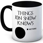 Things Jon Snow Knows - Nothing - Game of Thornes - Caffè di ceramica di alta qualità tazza