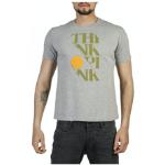 Magliette & T-shirt scontate grigie M con scritte per Uomo Think Pink 