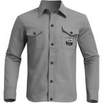 Camicie Oxford grigie S di cotone per Uomo Thormx 