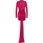 Abiti rosa XS in viscosa corti manica lunga da cocktail per Donna Saint Laurent Paris 