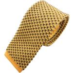 Cravatte slim color zafferano per Uomo Tigertie 