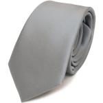 TigerTie stretta raso cravatta - grigio chiaro arg
