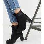 Timberland - Allington - Stivali con tacco da 6 in pelle nabuk nera-Black