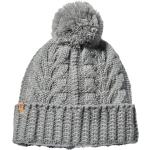 Cappelli invernali scontati classici grigi in acrilico con pon pon per Donna Timberland 