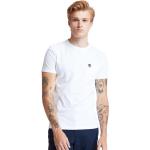 Magliette & T-shirt scontate bianche S di cotone mezza manica con scollo rotondo per Uomo Timberland Dunstan River 