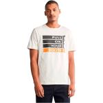 Magliette & T-shirt scontate bianche M di cotone Bio mezza manica con manica corta per Uomo Timberland 