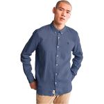 Camicie blu 3 XL taglie comode traspiranti con manica lunga per Uomo Timberland Mill River 