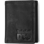 Timberland PRO Men's Leather Trifold Wallet with ID Window, Black/Bullard, One Size