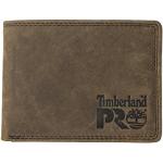 Timberland PRO Portafoglio in Pelle RFID con Porta Carte Rimovibile, Marrone Scuro/Pullman, Taglia Unica Uomo