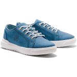 Sneakers larghezza A scontate blu numero 33 di tela con stringhe traspiranti per bambini Timberland 