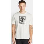 Magliette & T-shirt bianche L di cotone Bio mezza manica con manica corta per Uomo Timberland 