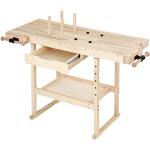 Tavoli in legno di pino con cassetti da lavoro Timbertech 