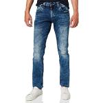 Timezone Slim Eduardotz Jeans, Blu (White Aged Wash 3201), 50 IT (36W/36L) Uomo