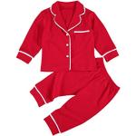 T-shirt manica lunga casual rosse 5 anni tinta unita lavabili in lavatrice manica lunga 2 pezzi per neonato di Amazon.it Amazon Prime 