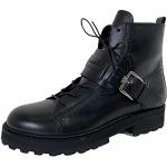 Tod's D68 anfibio pelle donna black leather shoe boot woman [35]