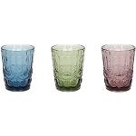 Bicchieri multicolore di vetro da acqua Tognana 