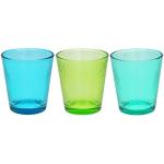 Bicchieri azzurri di vetro da acqua Tognana 
