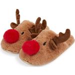 Tokyo Laundry Merry Christmas - Pantofole da uomo con mulo di Natale, Rudy Marrone Chiaro, 45/46 EU
