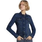 Giacche jeans scontate blu L di cotone sostenibili manica lunga per Donna Tom Tailor Denim 