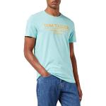 TOM TAILOR T-Shirt con Logo Stampato in Cotone Bio